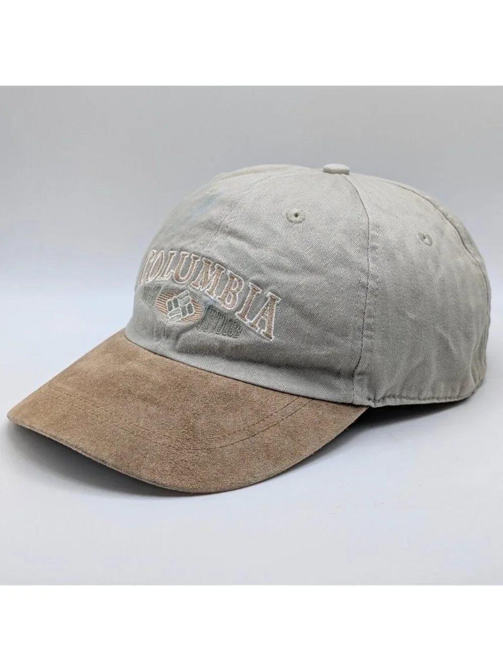 Vintage Columbia Sportswear Hat Strap Back Cap Hiking Distressed Rugged Outdoors